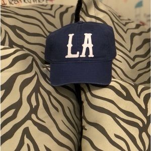 Classic Navy Blue LA Baseball Cap